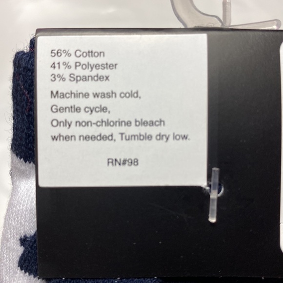 🦞TALBOTS One-Size Trouser Socks,🦞Lobster Design, NWT - Picture 5 of 7